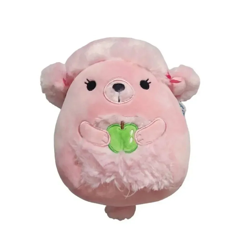 Squishmallow Pink Chloe Poodle Green Apple- 8 inch
